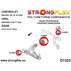 STRONGFLEX|136256A: Full suspension polyurethane bush kit SPORT Chevrolet Malibu VIII 12-16 V300 Opel/Vauxhall Insignia A 08-17 2
