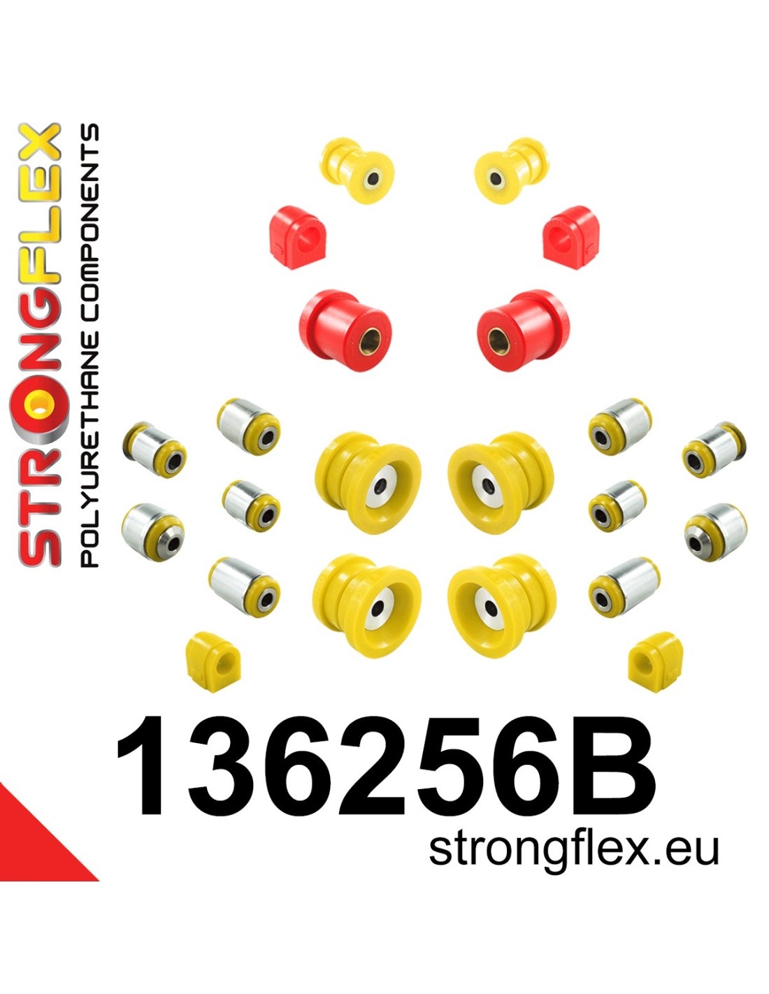 136256B: Kompletny zestaw zawieszenia poliuretan Chevrolet | STRONGFLEX