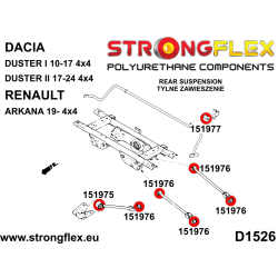 STRONGFLEX|156098B: Polyurethan Buchsensatz Hinterachse AWD Catalog 2