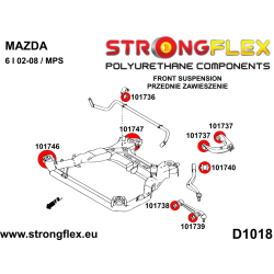 STRONGFLEX|101740A: Front lower wishbone bush – rear SPORT Katalog 2