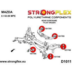 STRONGFLEX|106193A: Buchsensatz Hinterachsträger Aufhängung  (Tonnenlager) SPORT Catalog 2