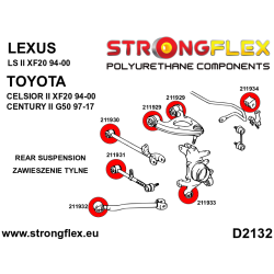 STRONGFLEX|211934A: Rear anti roll bar bush SPORT Lexus LS II 94-00 XF20 III 00-06 XF30 Toyota Century G50 97-17 Celsior 2