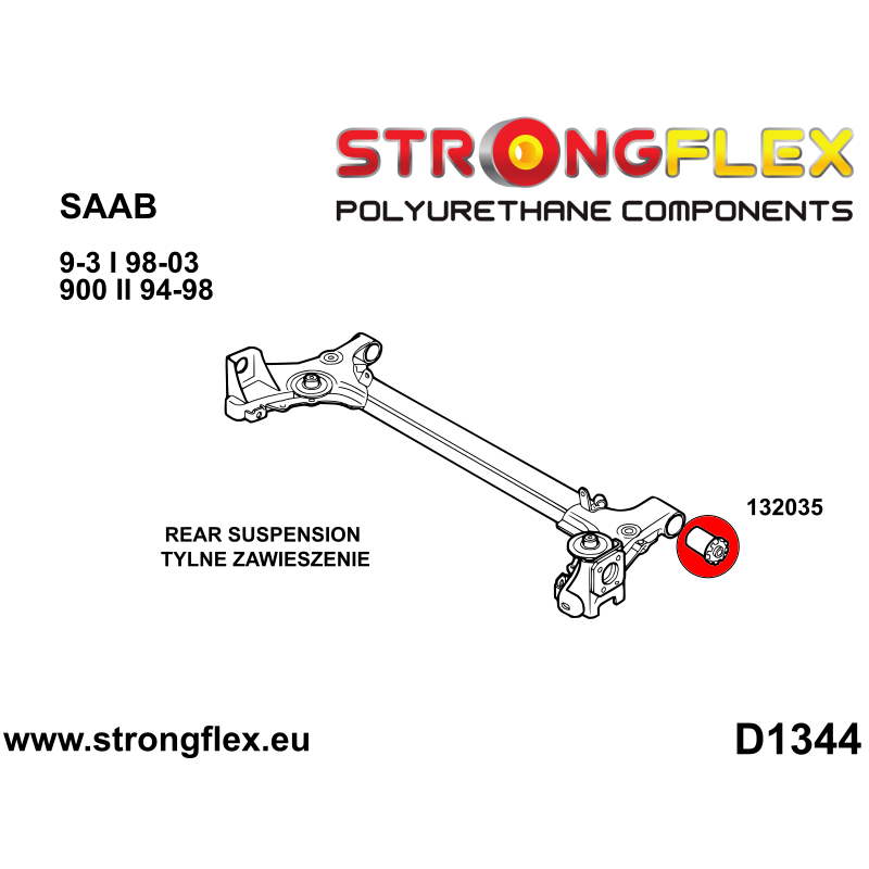 STRONGFLEX|132035A: Hintere Trägerbuchse SPORT Catalog Diagramm Schema:D1344