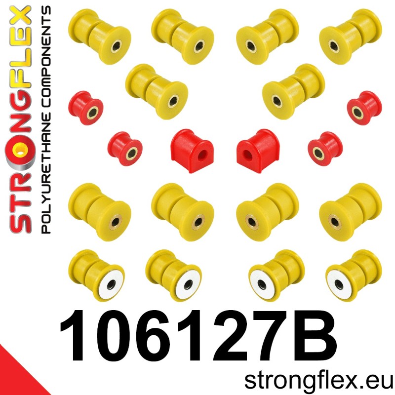 STRONGFLEX|106127B: Polyurethan Buchsensatz Hinterachse Mazda MX-5/Miata Roadster I 89-98 NA