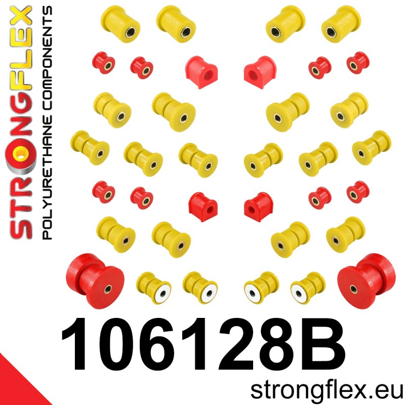 STRONGFLEX|106128B: Zestaw poliuretanowy kompletny Mazda MX-5/Miata Roadster I 89-98 NA