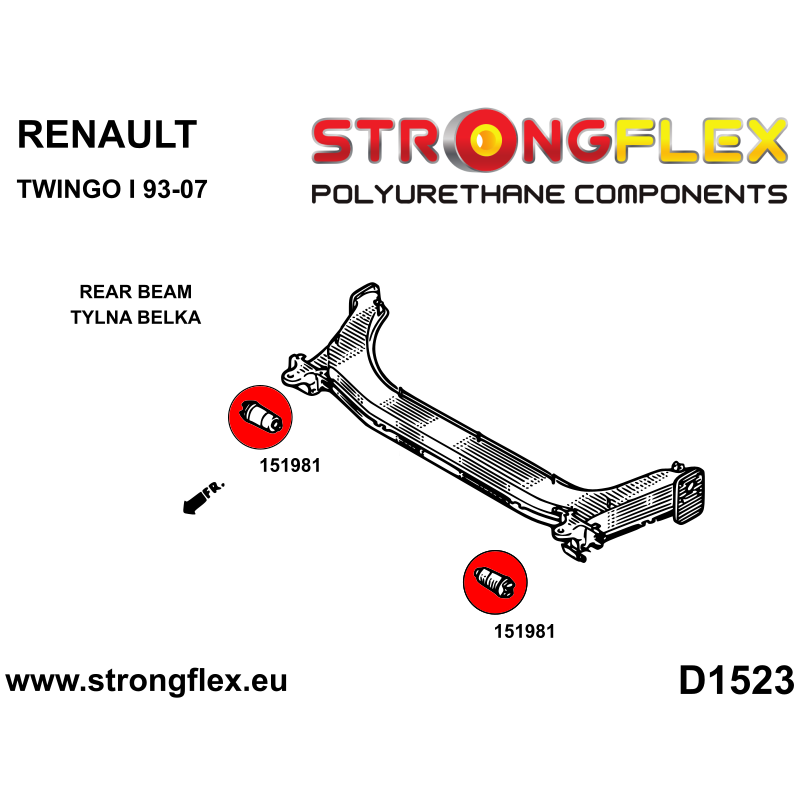 STRONGFLEX|156101B: Kit completo de casquillos de suspensión Katalog :D1523