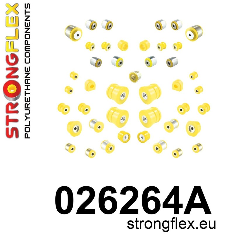 STRONGFLEX|026264A: Komplettes Fahrwerk Buchsen Kit SPORT Audi A8/S8 D4 09-17 Quattro