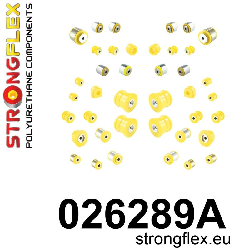 STRONGFLEX|026289A: Full suspension polyurethane bush kit SPORT Audi A8/S8 D4 09-17 FWD