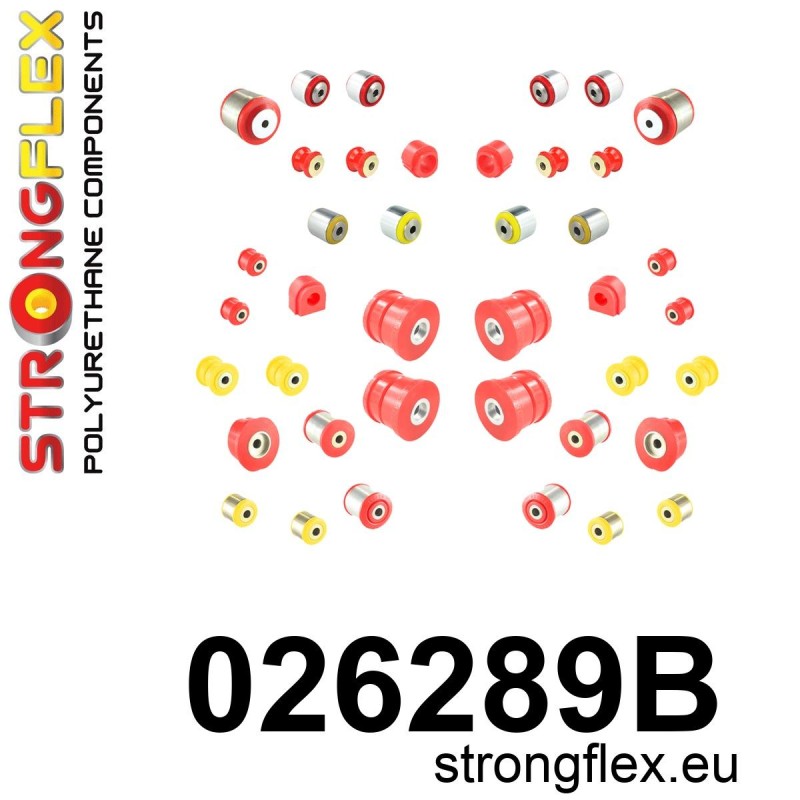 STRONGFLEX|026289B: Full suspension polyurethane bush kit Audi A8/S8 D4 09-17 FWD