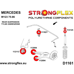 STRONGFLEX|112113A: Tuleja belki tylnej SPORT Mercedes W123 76-86 Klasa S W116 72-80 SL R107 71-89/8 W114/W115 67-76 2