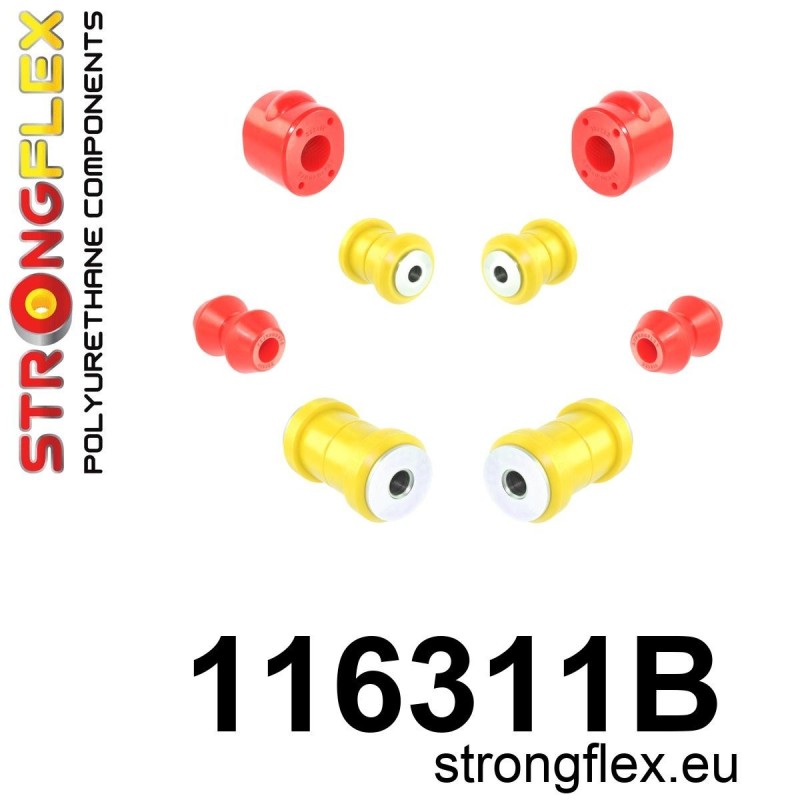 STRONGFLEX|116311B: Kit de casquillos de suspensión delantera Mercedes W123 76-86
