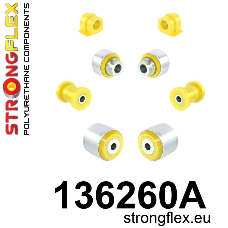 STRONGFLEX|136260A: Zestaw przedniego zawieszenia SPORT Saab 9-3 I 98-03 YS3D 900 II 94-98 NG