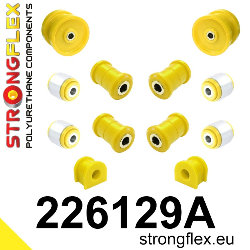STRONGFLEX|226129A: Hinterradaufhängungssatz SPORT Audi A3/S3 RS3 I 96-03 8L Quattro TT TTS TTRS 8N 99-06 Seat Leon 1M 4x4