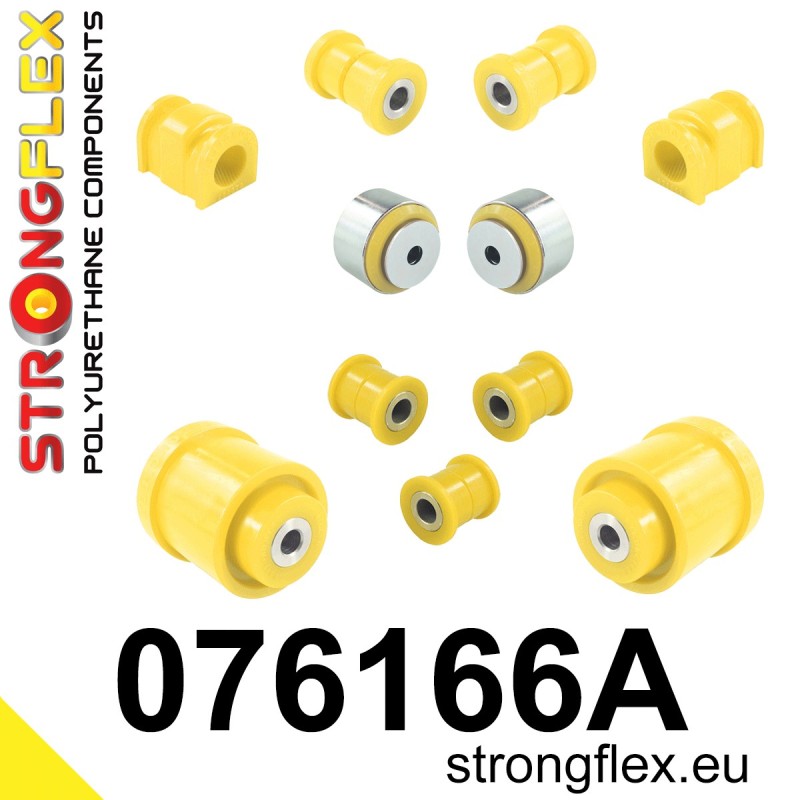 STRONGFLEX|076166A: Komplettes Fahrwerk Buchsen-Kit SPORT Ford Fiesta MK7/ST 08-17 Mazda 2 Demio II 07-14 B-Max 12-17 EcoSport
