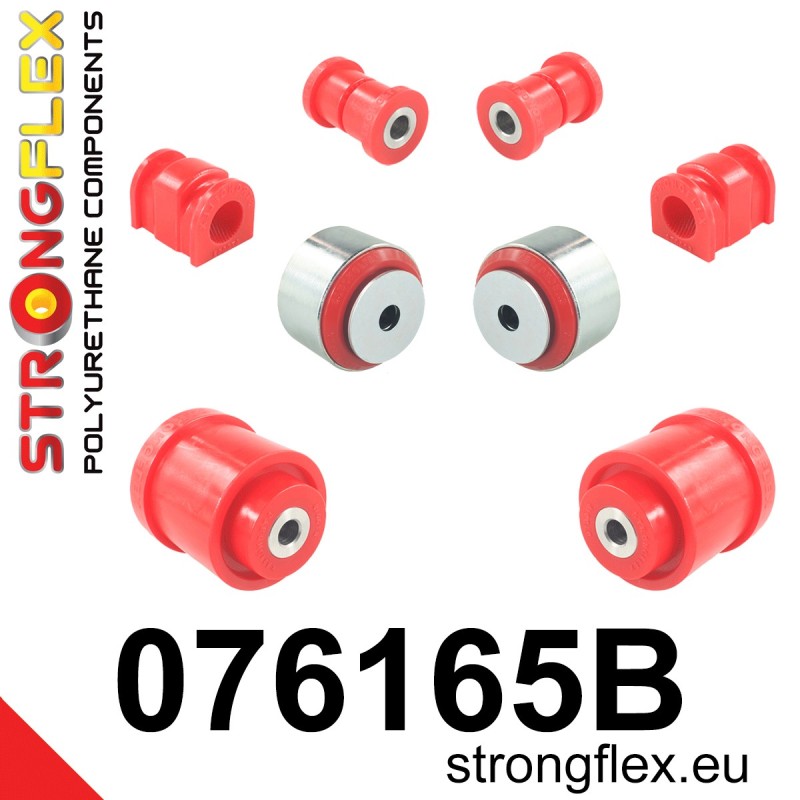 STRONGFLEX|076165B: Zestaw przedniego zawieszenia i tylnej belki Ford Fiesta MK7/ST 08-17 Mazda 2 Demio II 07-14 B-Max 12-17