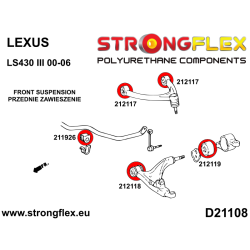 STRONGFLEX|216308A: Full suspension bush kit SPORT Lexus LS III 00-06 XF30 2