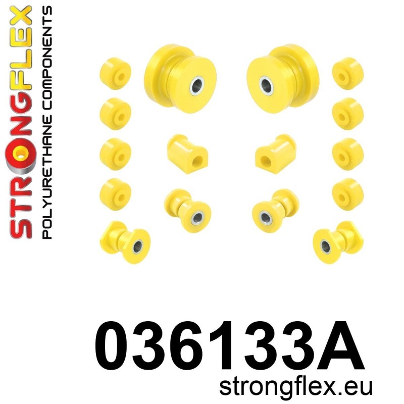 STRONGFLEX|036133A: Kit de casquillos de suspensión delantera SPORT BMW Seria 6 I 76-89 E24 75-82 E3/E9 68-77 5 72-81 E12