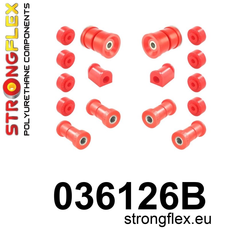 STRONGFLEX|036126B: Zestaw zawieszenia tylnego BMW Seria 6 I 76-89 E24 75-82 E3/E9 68-77 5 72-81 E12