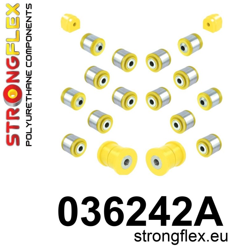 STRONGFLEX|036242A: Zestaw tylnego zawieszenia SPORT BMW Seria 1 I 04-13 E81/E82 E87 E88 3 V E90 E91 E92 E93 RWD XI XD