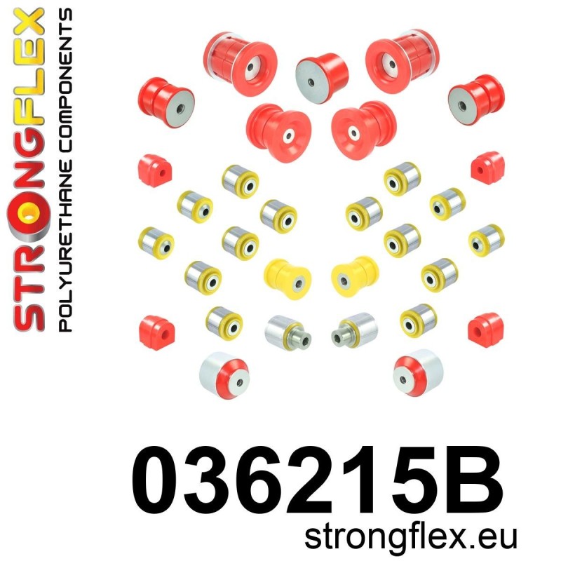 STRONGFLEX|036215B: Kompletny zestaw zawieszenia BMW Seria 1 I 04-13 E81/E82 E87 E88 3 V E90 E91 E92 E93 RWD