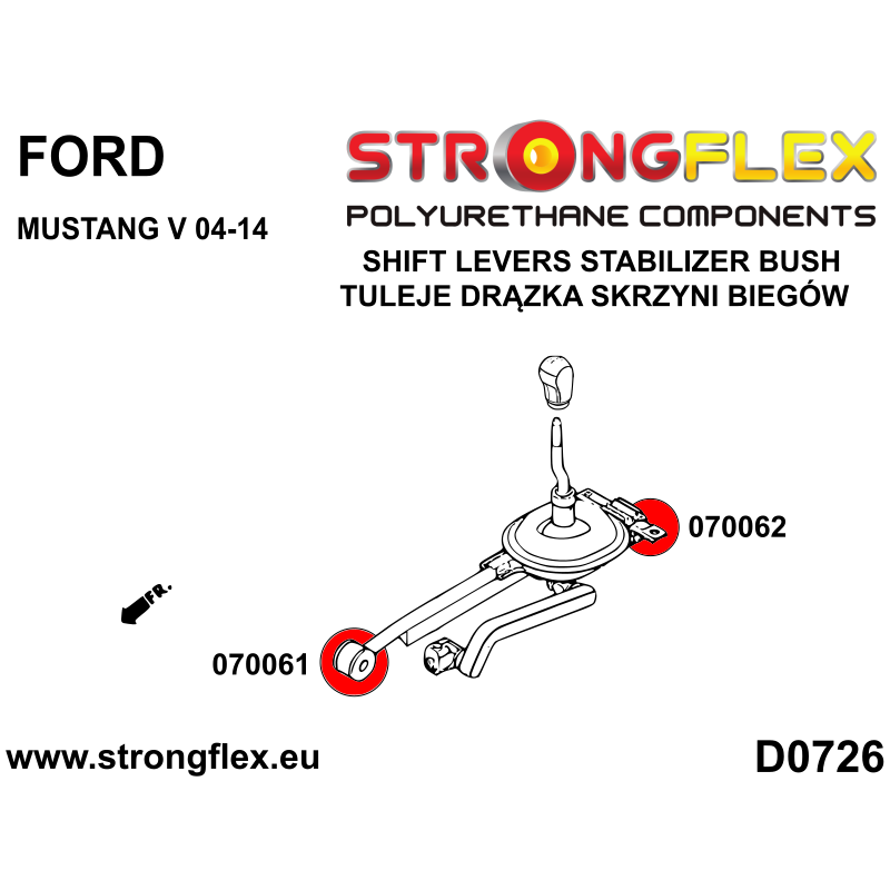 STRONGFLEX|070062A: Buchse Schalthebel Stabilisierung SPORT Catalog Diagramm Schema:D0726