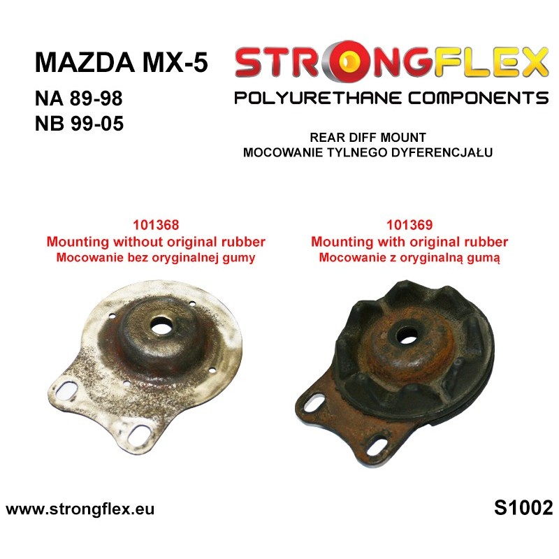 STRONGFLEX|101369B: Rear differential mounting bush Katalog