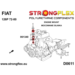 STRONGFLEX|061340B: Engine mountinserts Fiat 126P 72-00 2