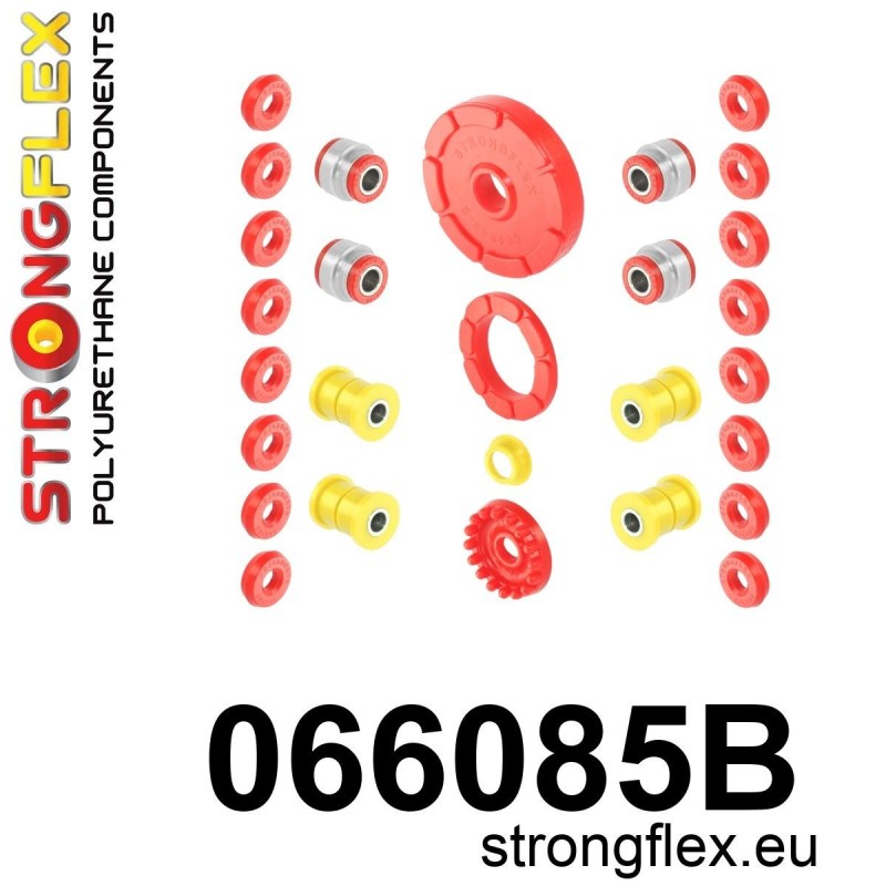 STRONGFLEX|066085B: Komplettes Fahrwerk Buchsen-Kit Fiat 126P 72-00