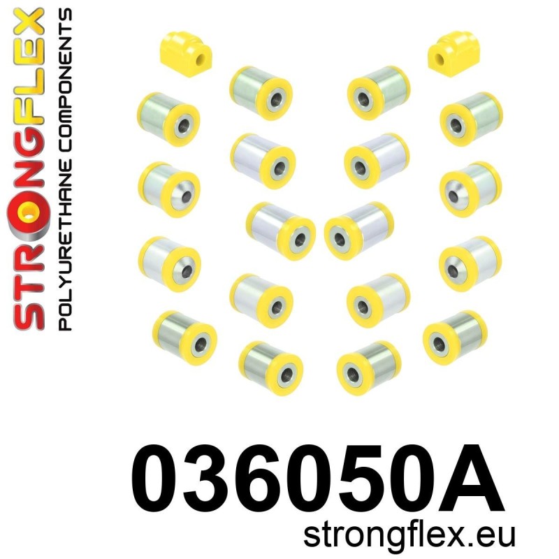STRONGFLEX|036050A: Casquillo de suspensión trasera kit SPORT BMW Seria 1 II 11-19 F20/F21 RWD 3 VI 13-20 F30 F31 F34 F80 2 I