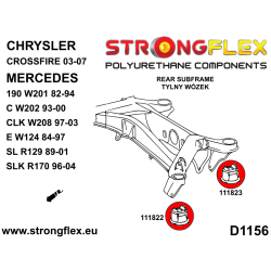 STRONGFLEX|111823A: Rear subframe - rear bush SPORT Mercedes Class C W202 93-01 CLK-Class W208 97-03 SLK R170 96-04 2
