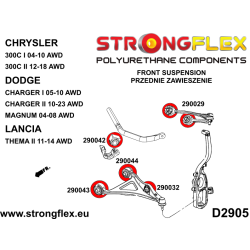 STRONGFLEX|290043A: Front lower wishbone – front bush SPORT Katalog 2