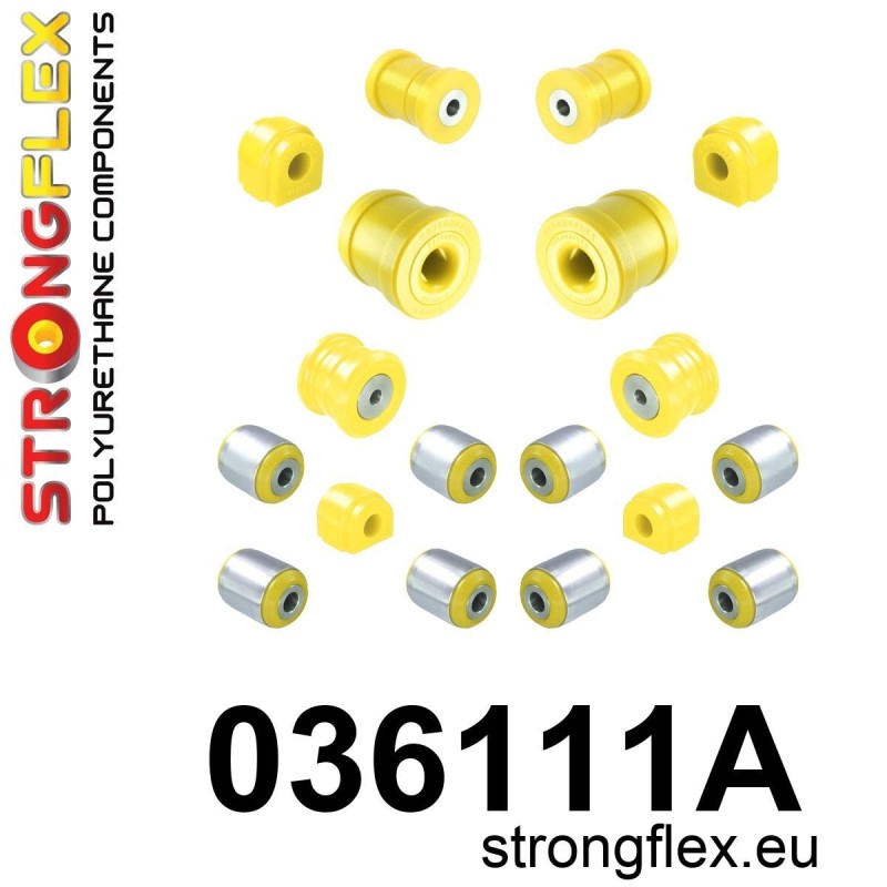 STRONGFLEX|036111A: Kompletny zestaw zawieszenia SPORT Mini F55/F56/F57 13- F54 Clubman/F60 Countryman 15- FWD BMW Seria 1 III