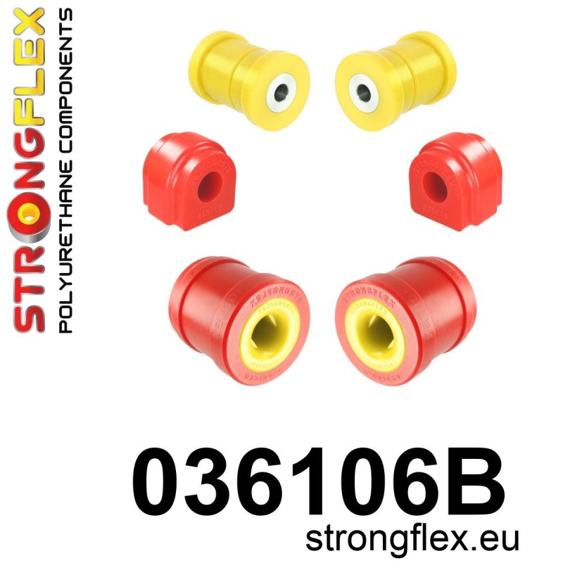 STRONGFLEX|036106B: Front suspension bush kit Mini F55/F56/F57 13- F54 Clubman/F60 Countryman 15- FWD ALL4 BMW Series 1 III 19-