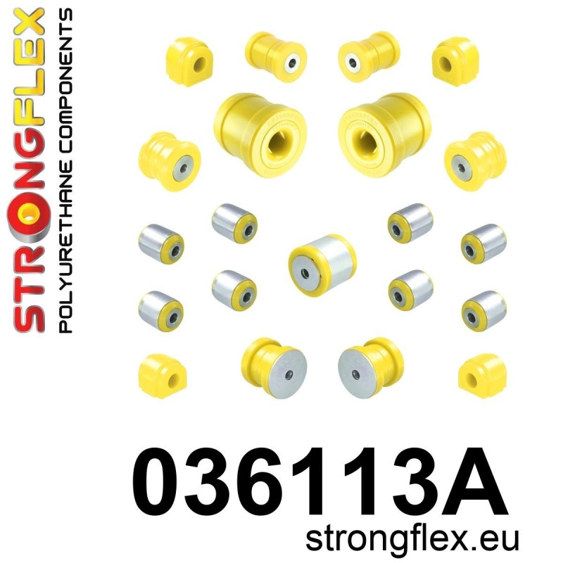 STRONGFLEX|036113A: Full suspension polyurethane bush kit SPORT Mini F54 Clubman/F60 Countryman 15- ALL4 BMW Series 1 III 19-