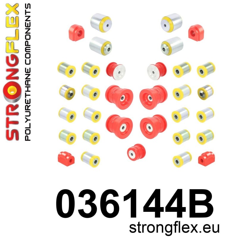 STRONGFLEX|036144B: Full suspension polyurethane bush kit BMW Series 3 VII 18- G20/G21 G80 RWD XDRIVE 4 II 20- G22 G23 G26 G82