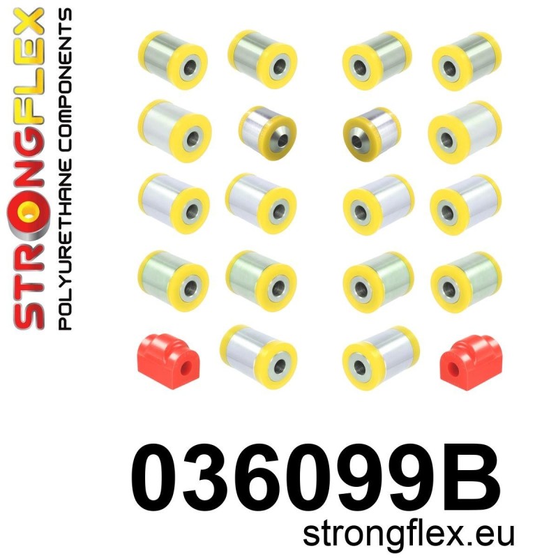 STRONGFLEX|036099B: Hinterachsbuchsen Satz Toyota Supra V 19- DB BMW Z4 III 18- G29 Serie 3 VII G20/G21 G80 RWD XDRIVE 4 II 20-