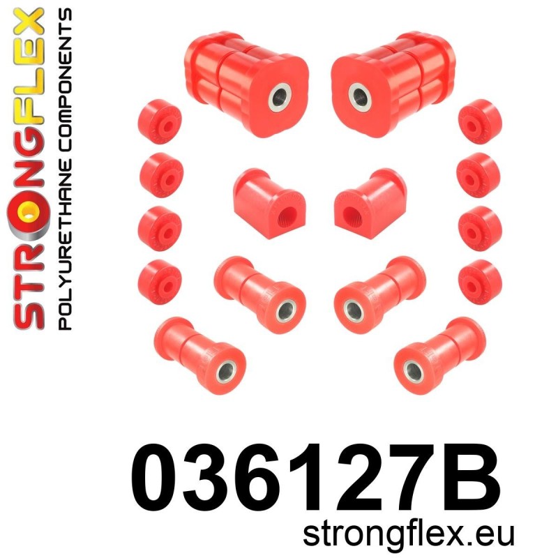 STRONGFLEX|036127B: Hinterachsbuchsen Satz BMW Serie 3 I 75-82 E21