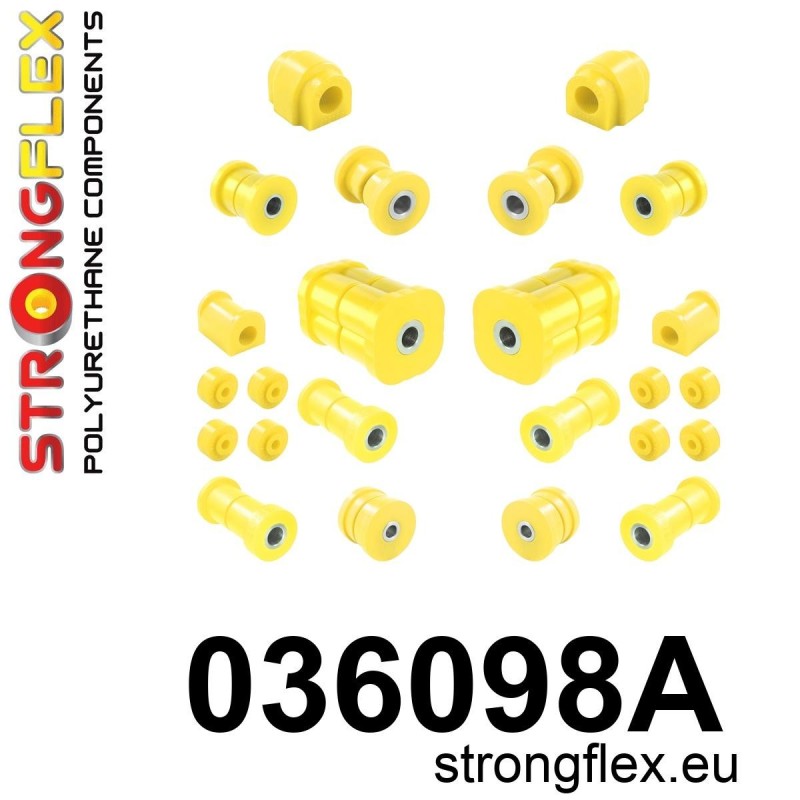 STRONGFLEX|036098A: Komplettes Fahrwerk Buchsen-Kit SPORT BMW Serie 3 I 75-82 E21
