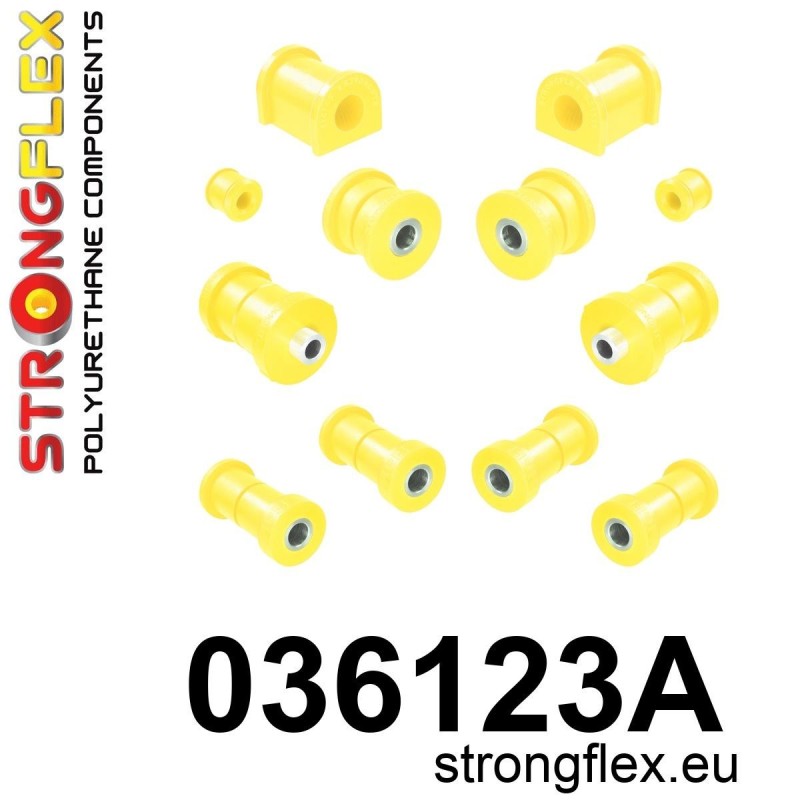 STRONGFLEX|036123A: Rear suspension bush kit SPORT BMW Series 3 II 82-91 E30