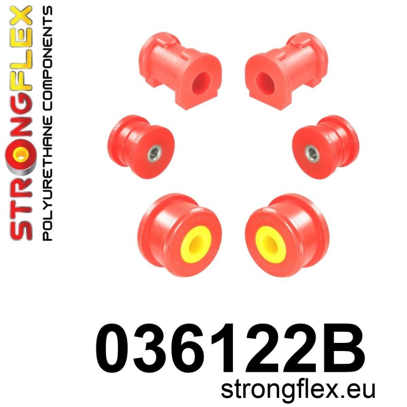 STRONGFLEX|036122B: Kit de casquillos de suspensión delantera BMW Seria 3 II 82-91 E30 Z1 89-91 E30/Z