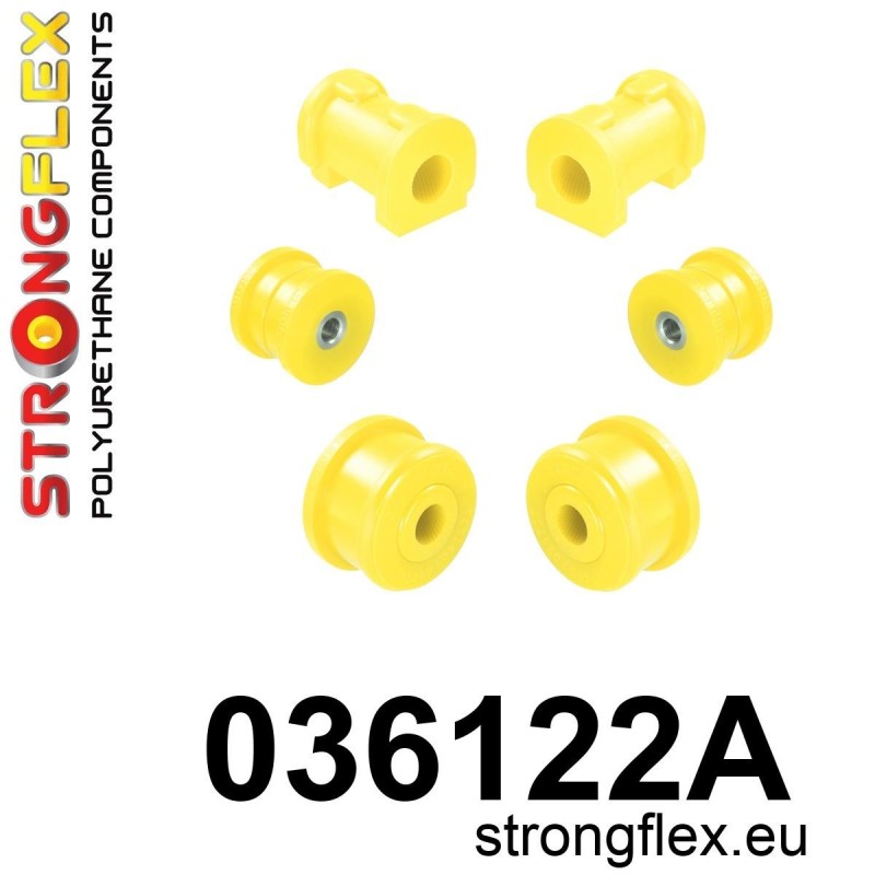 STRONGFLEX|036122A: Vorderachsbuchsen Satz SPORT BMW Serie 3 II 82-91 E30 Z1 89-91 E30/Z