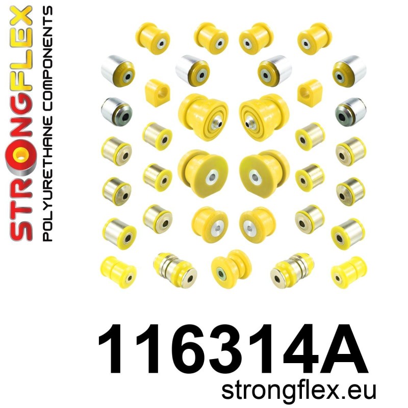 STRONGFLEX|116314A: Polyurethan Buchsensatz fur Vorder und Hinterachse SPORT Catalog