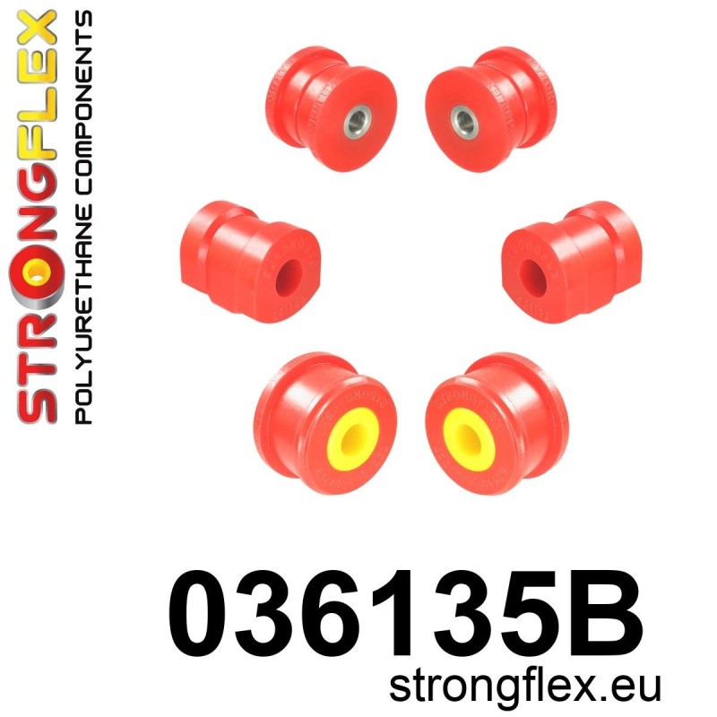 STRONGFLEX|036135B: Kit de casquillos de suspensión delantera BMW Seria 3 III 90-99 E36 93-00 Compact 92-99 M3 Cabrio Coupe