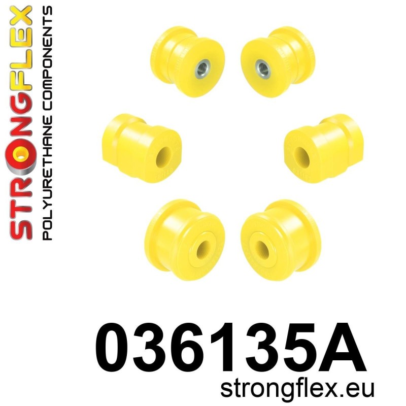 STRONGFLEX|036135A: Front suspension bush kit SPORT BMW Series 3 III 90-99 E36 93-00 Compact 92-99 M3 Cabrio Coupe Sedan