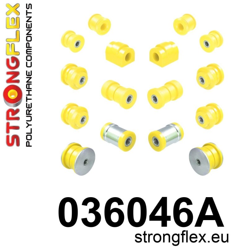 STRONGFLEX|036046A: Zestaw tylnego zawieszenia SPORT BMW Seria 3 III 90-99 E36 92-99 M3 Cabrio Coupe Sedan Touring
