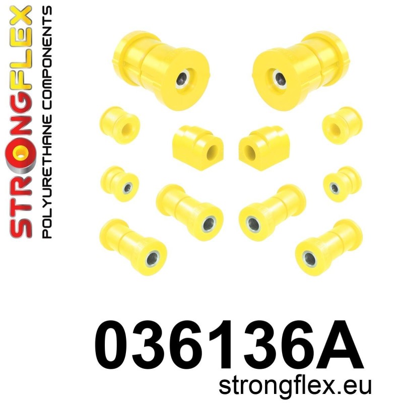 STRONGFLEX|036136A: Casquillo de suspensión trasera kit SPORT BMW Seria 3 III 90-99 E36 93-00 Compact Z3 95-02 E36/7