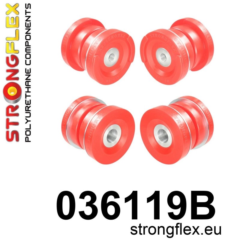 STRONGFLEX|036119B: Buchsensatz Hinterachsträger Aufhängung BMW Serie 3 IV 98-07 E46 RWD M3 XI/XD Compact X3 I 03-10 E83 Z4