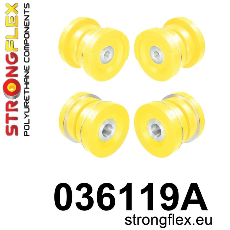STRONGFLEX|036119A: Rear beam mounting bush kit SPORT BMW Series 3 IV 98-07 E46 RWD M3 XI/XD Compact X3 I 03-10 E83 Z4 02-08