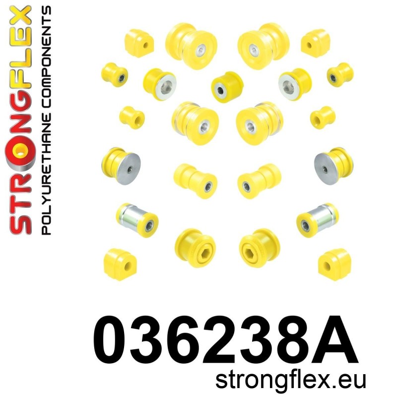 STRONGFLEX|036238A: Kompletny zestaw zawieszenia SPORT BMW Seria 3 IV 98-07 E46 M3 Z4 I 02-08 E85/E86 M32