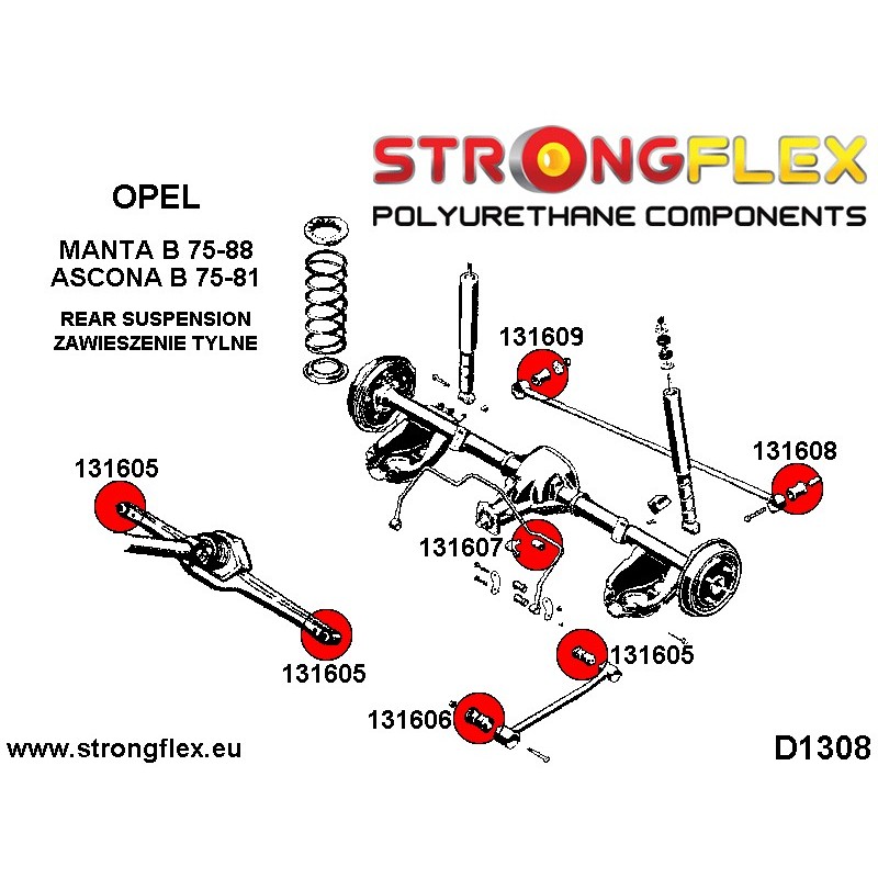 STRONGFLEX|136264A: Polyurethan Buchsensatz Hinterachse SPORT Catalog